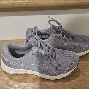 ASICS Women's Athletic Shoes in Gray, Purple and White